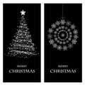 Set of Christmas and New Year banners