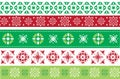 Set of Christmas and New Year borders