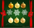 Set of Christmas and new year elements for decor.greeting card