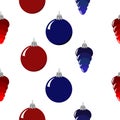 Garlands and colored balls for the Christmas tree Royalty Free Stock Photo