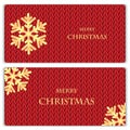 Set of Christmas and New Year's backgrounds with place for your