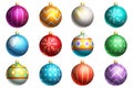 Set of Christmas Ornaments Royalty Free Stock Photo