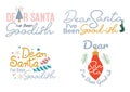 Set of Christmas quotes Dear Santa I\'ve been goodish.