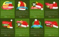 Set of Christmas Sale Super Choise Ad Banners