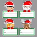 Set christmas tags