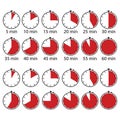 Set chronometer. Time icon vector. Delivery service. Stopwatch icon vector. Icon set. Stock image