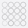 Set of circle border decorative, arrows symbol patterns and design elements Royalty Free Stock Photo