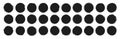 Set of circle brushes elements. Different circle brush strokes. Grunge round shapes. Boxes, frames for text, labels, logo, grunge