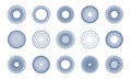 Set of Circular Rotation Design Elements. Abstract Circle Icons Royalty Free Stock Photo