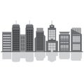 Set Of City Buildings Royalty Free Stock Photo