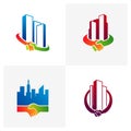 Set of City Deal logo vector template, Creative Deal logo design concepts Royalty Free Stock Photo