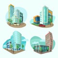 Set of cityscape icons