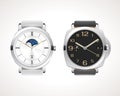 Set of classic and modern mens watches