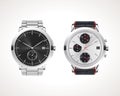 Set of classic and modern mens watches