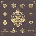 Set of Classic Orient Vector Patterns