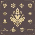 Set of Classic Orient Vector Patterns Royalty Free Stock Photo