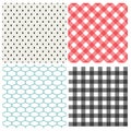 Set of classic seamless pattern, vector