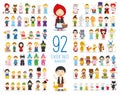 Set of 92 Classic Tales Characters in cartoon style Royalty Free Stock Photo