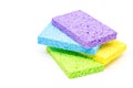 Set of clean cleaning sponges