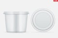 Set of Clear Plastic container for food