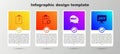 Set Clipboard with question marks, Checklist 24 hours service, Speech bubble text Help and Clock. Business infographic