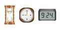 Set of clocks Royalty Free Stock Photo