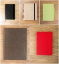 Set closed notebooks Royalty Free Stock Photo