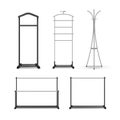 Set of clothes racks