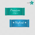 Set of clothing labels Vector