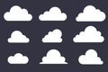 Set of Cloud Icon. Vector