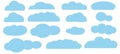 a set of cloud icons, a cloud symbol for the design of your website, logo, application.