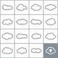 Set a cloud 2 Royalty Free Stock Photo