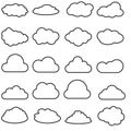 Set Clouds icon , vector illustration symbol.