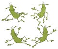 A set of cockroaches cartoon