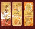 Set of coffee banners