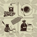 Set of coffee