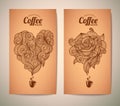 Set of coffee concept design Royalty Free Stock Photo
