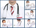 Set (collage) of doctor