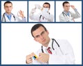 Set (collage) of doctor