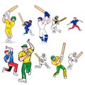 Cricket-player-CARTOON-SET