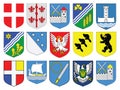 Estonia Coat of Arms Counties Set