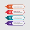 Set of collection infographic banner design