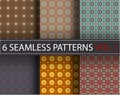 Set, collection, pack universal vector seamless patterns, tiling. Geometric ornaments.