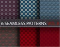 Set, collection, pack universal vector seamless patterns, tiling. Geometric ornaments.