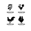 Set collection premium minimalism Rooster icon logo design template Vector Illustration Royalty Free Stock Photo