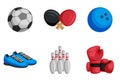Set Collection of Sport Element Royalty Free Stock Photo