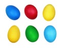 Set of cololrful Easter eggs