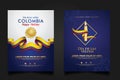 Set Colombia Day background template