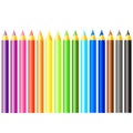 Set of color art pencils Royalty Free Stock Photo