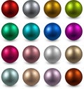 Set of color balls. Royalty Free Stock Photo